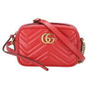 GUCCI GG Marmont Camera Bag Red